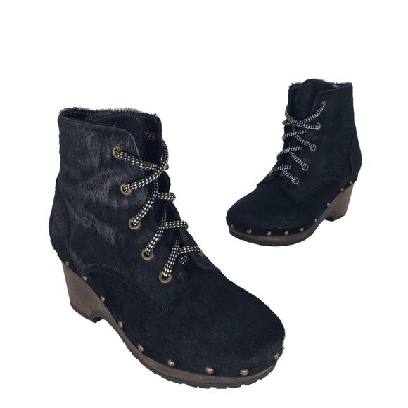 Opening Ceremony Joelle Studded Pony Hair Clog Boots - Picture 4 of 10